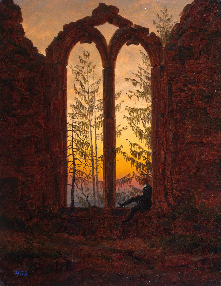 ruinerna av klostret i Oybin - Caspar David Friedrich