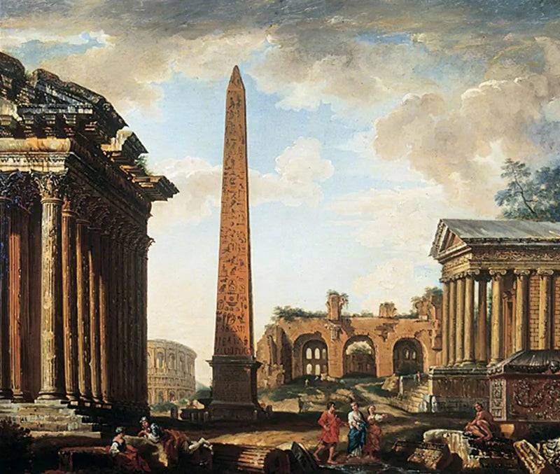 romerska ruiner - Giovanni Paolo Panini