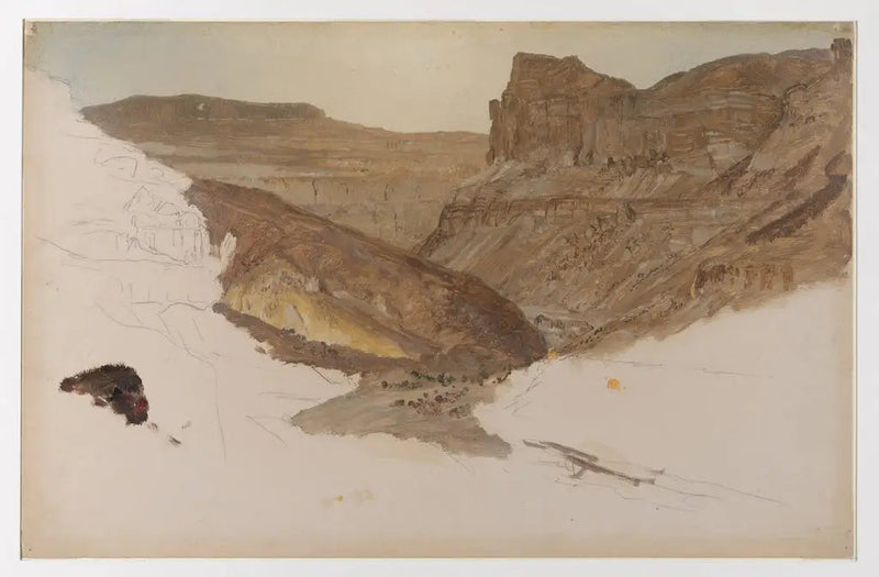 Bergsström, Yemen-dalen, Palestina - Frederic Edwin Church