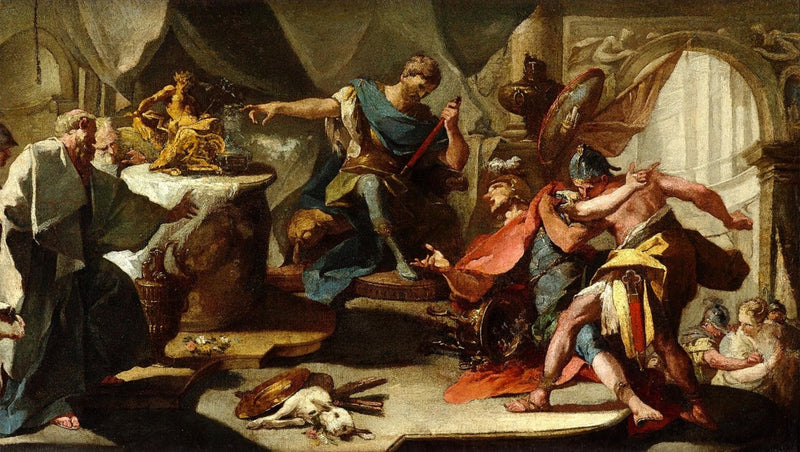 S. Eustache de Roméo vägrar att offra till avgudar - Giovanni Battista Pittoni
