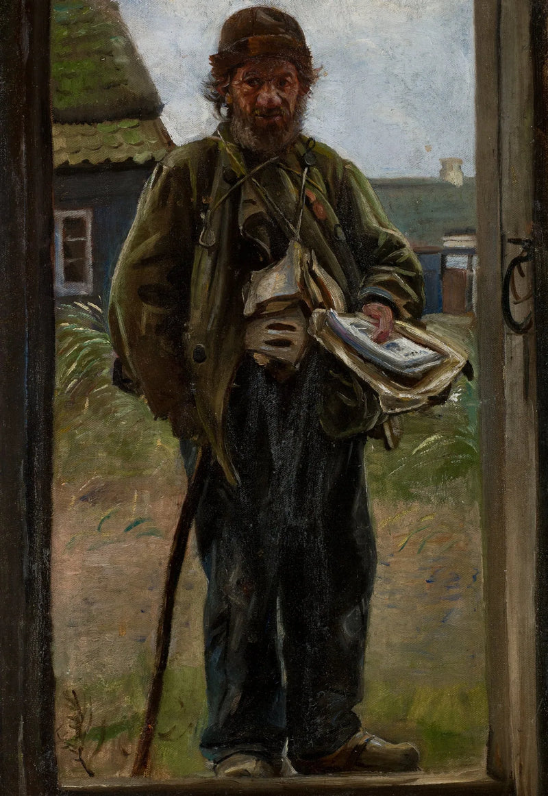 Søren Bondhagen säljer ballader. - Michael Peter Ancher