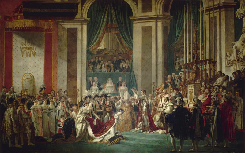 Napoléon I:s kröning och kejsarinna Joséphines kröning - Jacques-Louis David