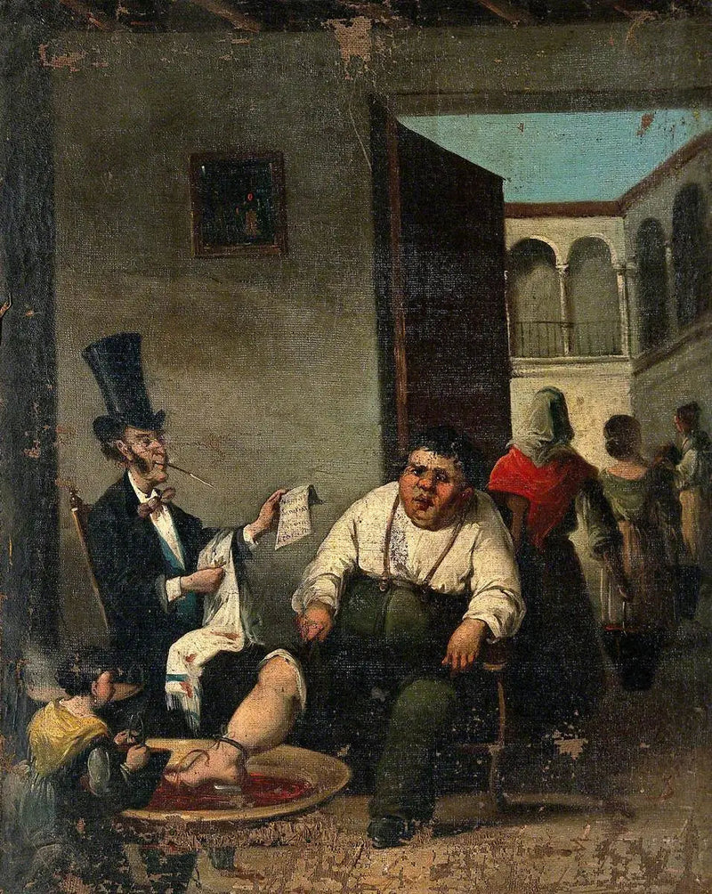 Blodutgjutning i foten - Honoré Daumier