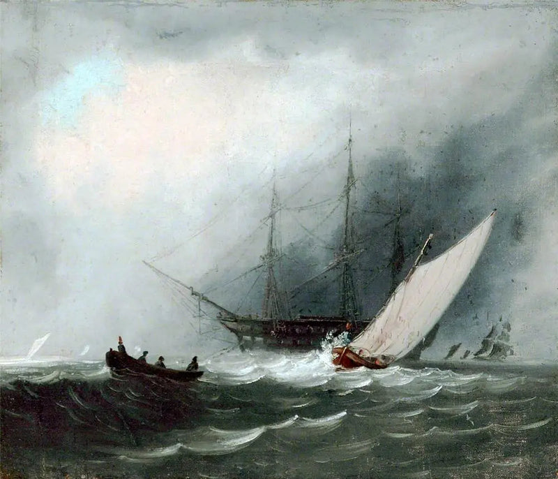 Segelfartyg (Krigsskepp) - J. M. W. Turner
