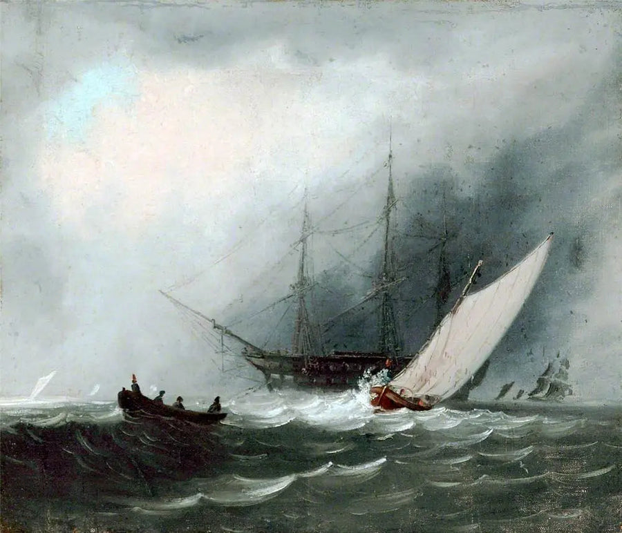 Segelfartyg (Krigsskepp) - J. M. W. Turner