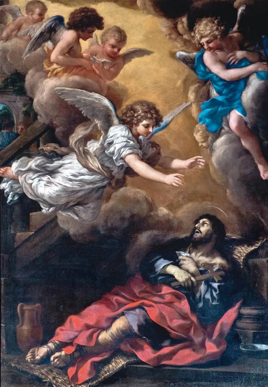 Saint Alexis döende - Pietro da Cortona