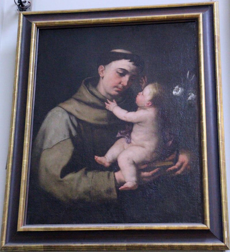 Saint Antoine de Padoue och Barn Jesus - Luca Giordano