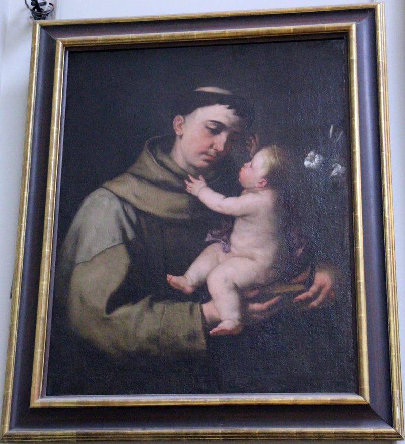 Saint Antoine de Padoue och Barn Jesus - Luca Giordano