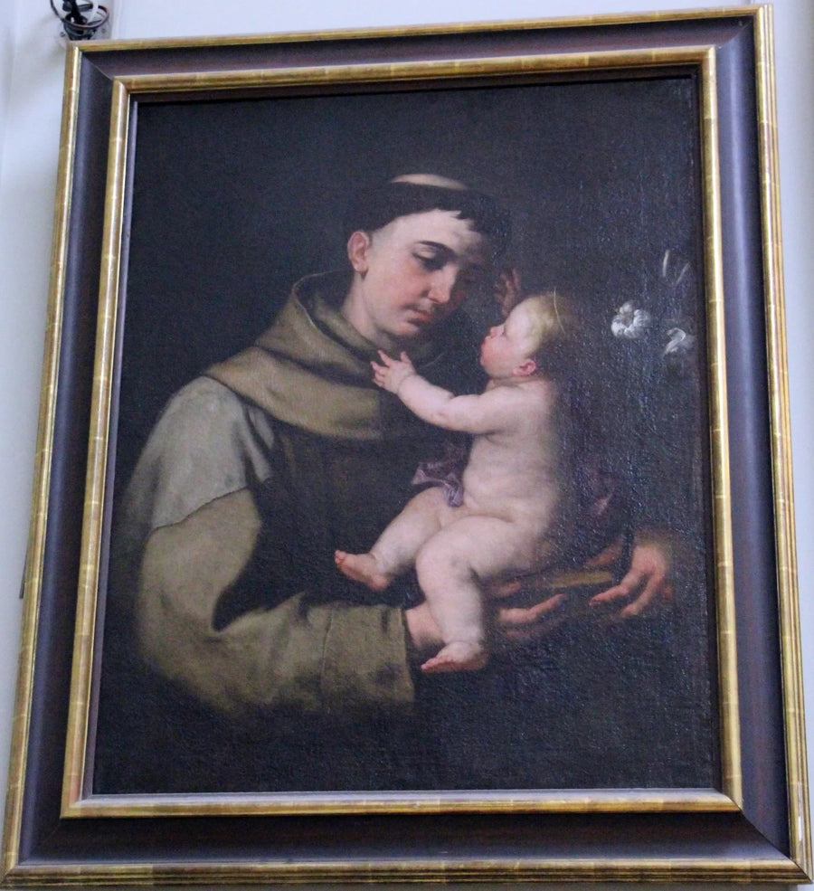 Saint Antoine de Padoue och Barn Jesus - Luca Giordano