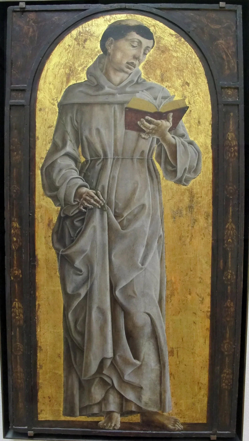 Saint Antoine de Padoue läsande - Cosmè Tura