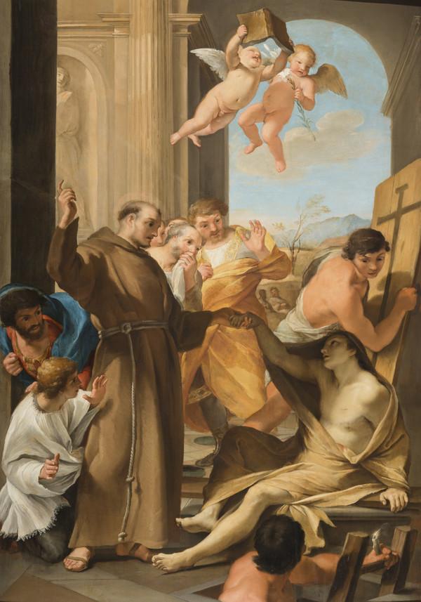 Saint Antoine l'Abbé väcker en död - Andrea Sacchi