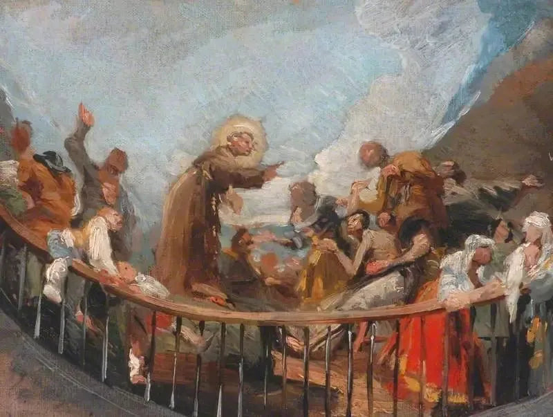 Sankt Anton som återuppväcker en död - Francisco de Goya
