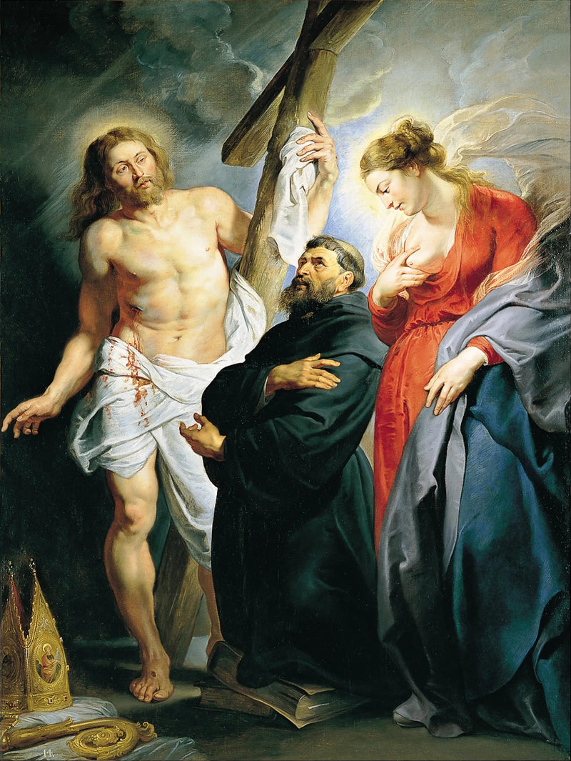 Sankt Augustinus med Kristus och Jungfru Maria - Peter Paul Rubens