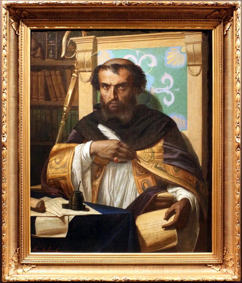 Saint Augustin på sitt kontor - Alexandre Cabanel