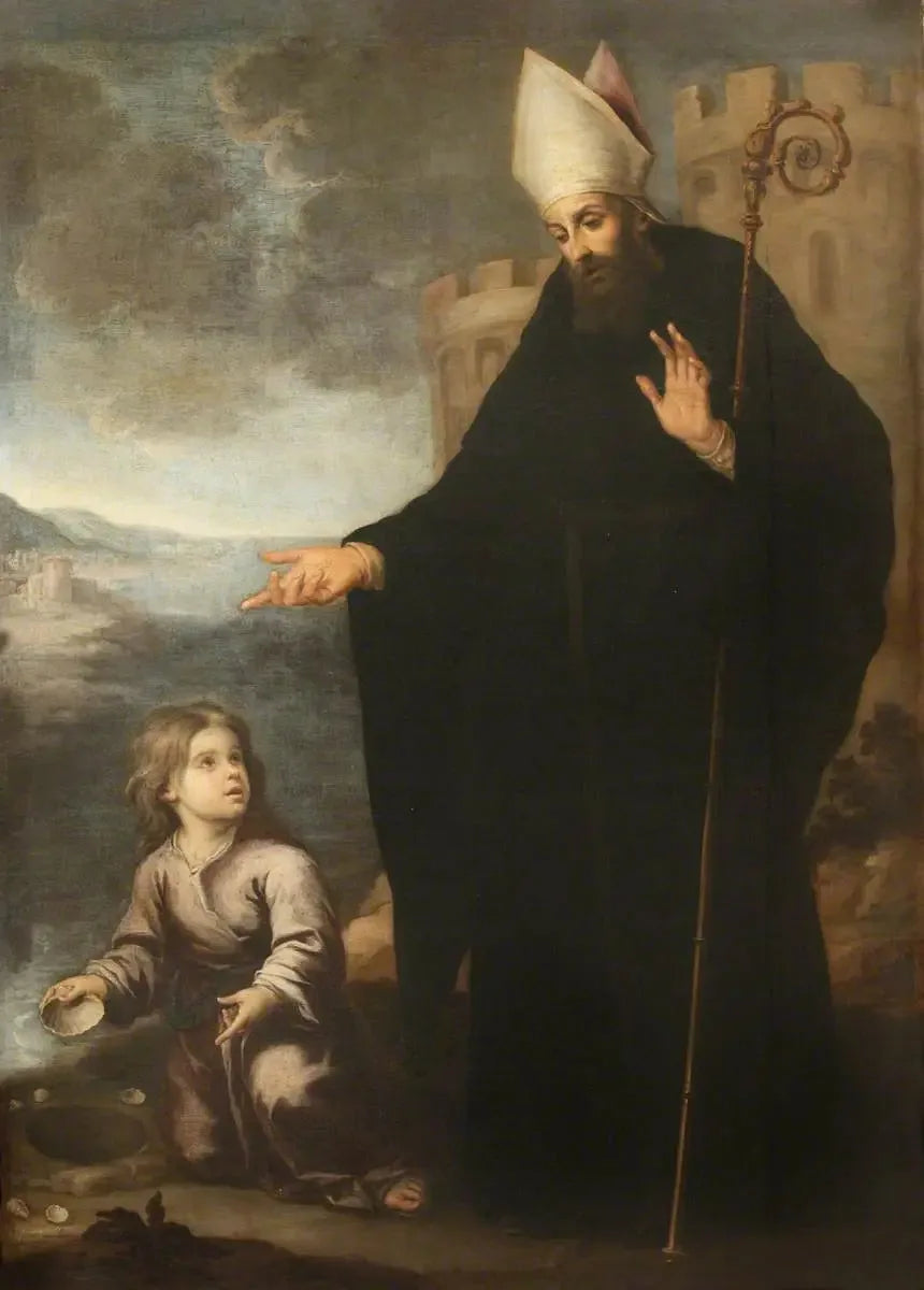 Sankt Augustinus och mysteriet med Treenigheten - Bartolomé Esteban Murillo