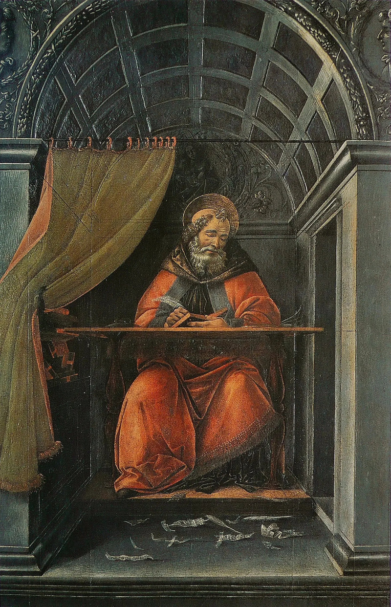 Saint Augustin i sitt arbetsrum - Sandro Botticelli