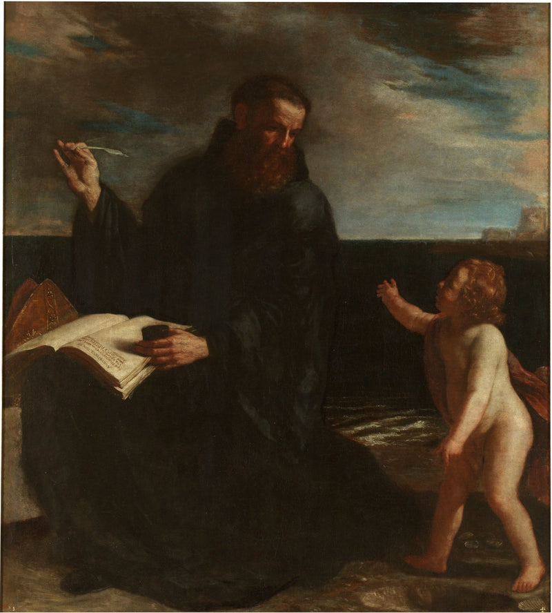 Saint Augustin mediterar över Treenigheten - Guercino