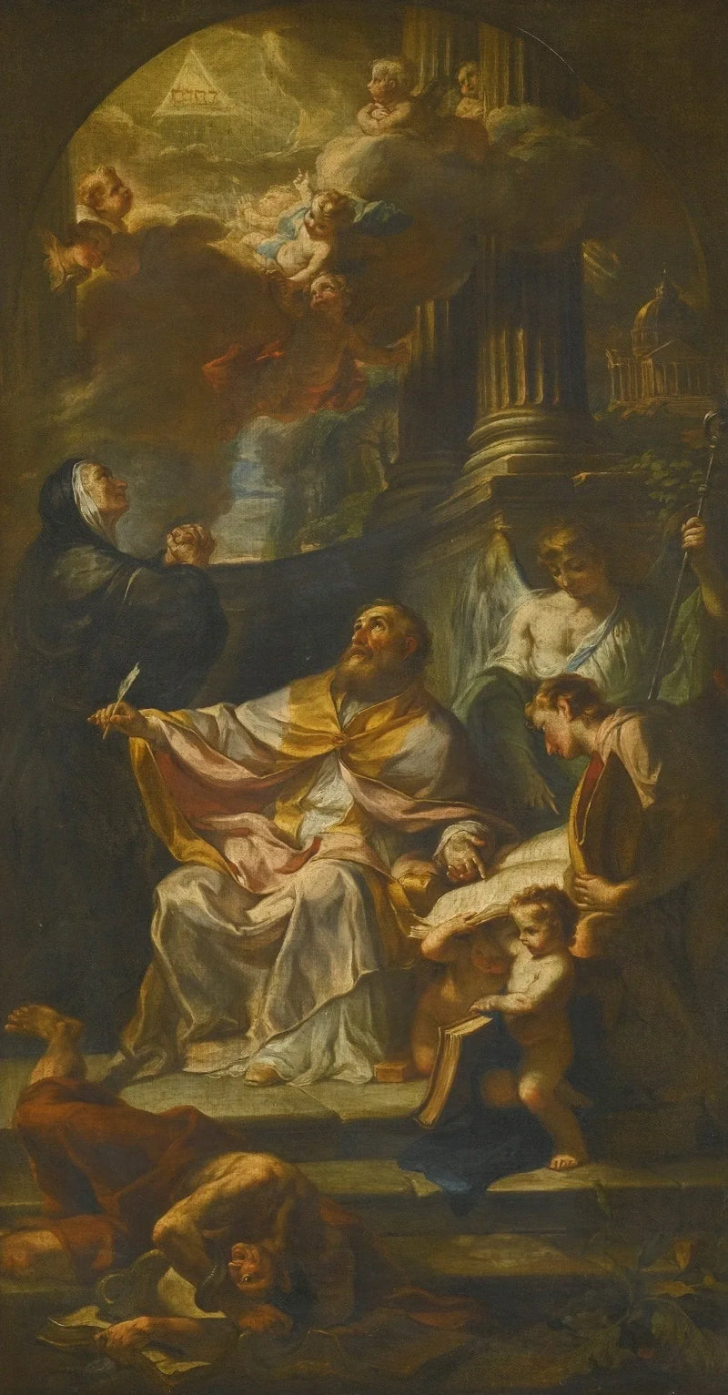 Saint Augustin triumferande över heresin - Francesco Solimena