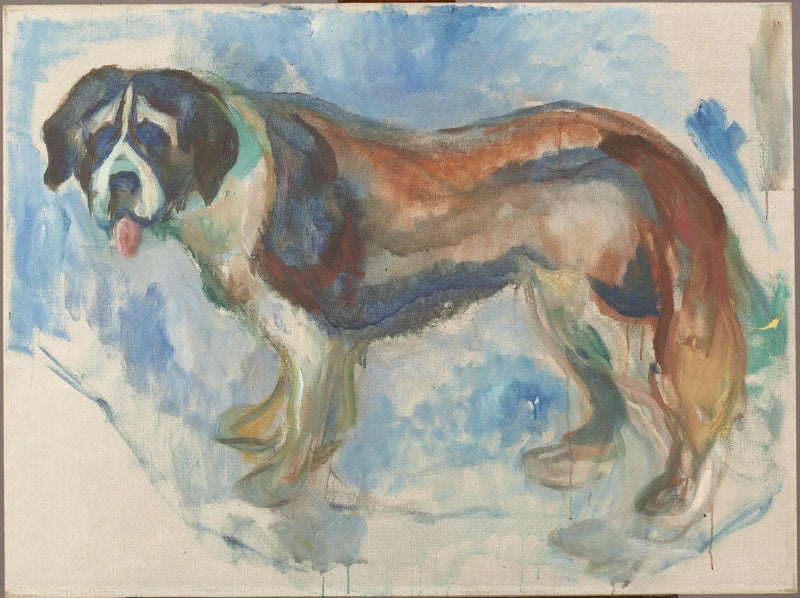 Sankt Bernhard i snön - Edvard Munch