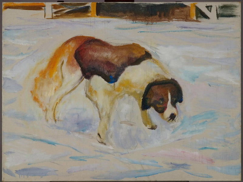 Sankt Bernhard i snön - Edvard Munch