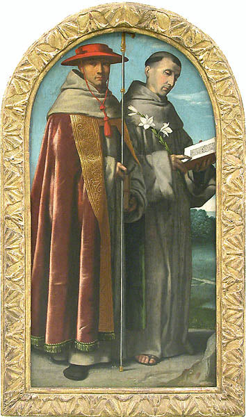 Saint Bonaventure och Saint Antoine de Padoue - Alessandro Bonvicino
