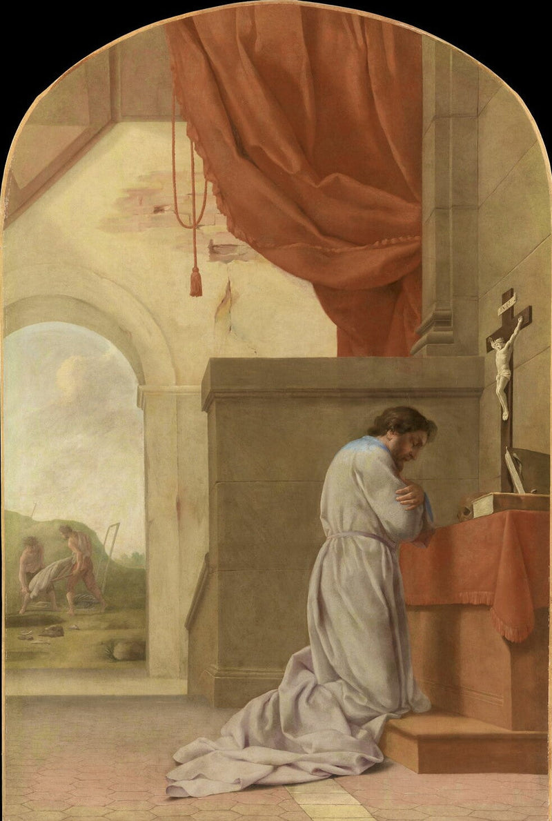 Saint Bruno i bön - Eustache Le Sueur