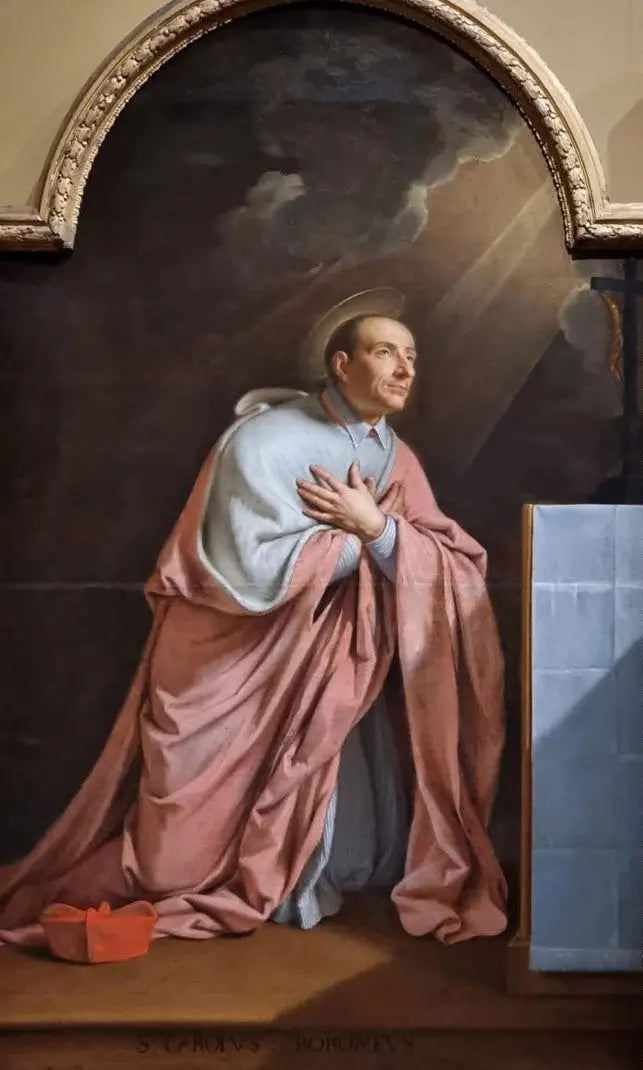 Saint Charles Borromée i bön - Philippe de Champaigne