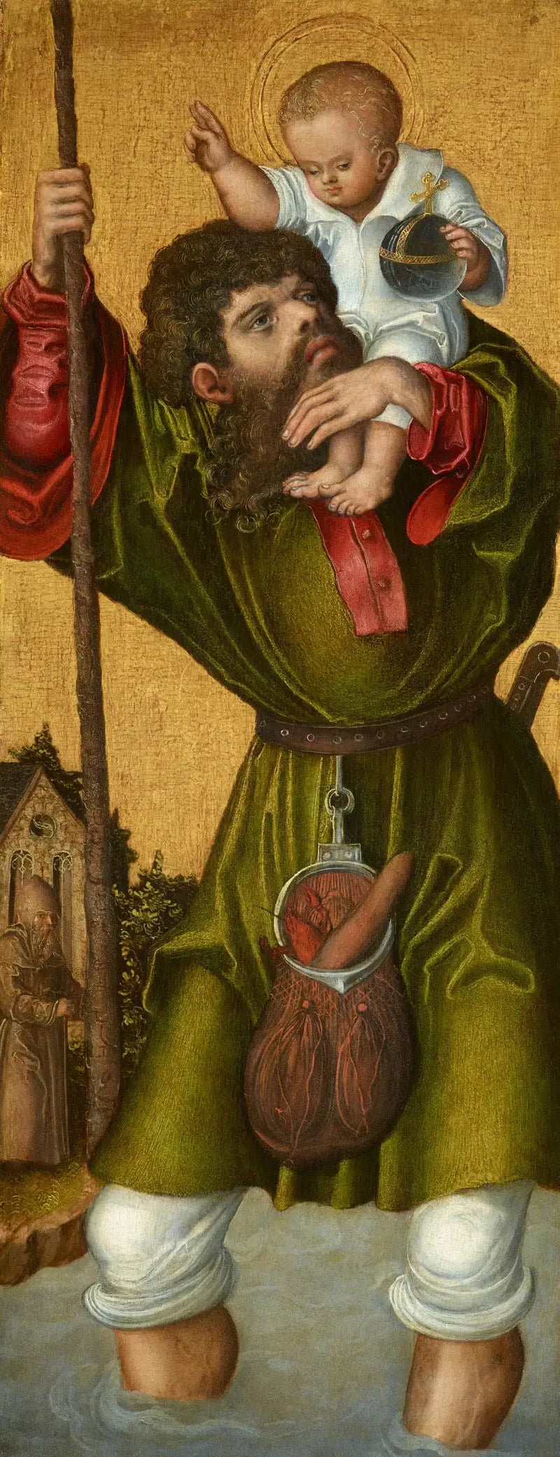 Saint Christophe - Lucas Cranach den äldre