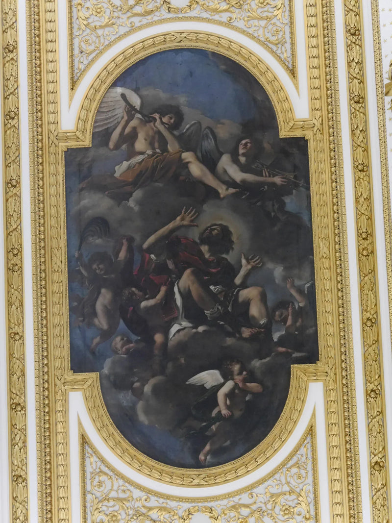 Saint Chrysogone förd till himlen av änglar - Guercino