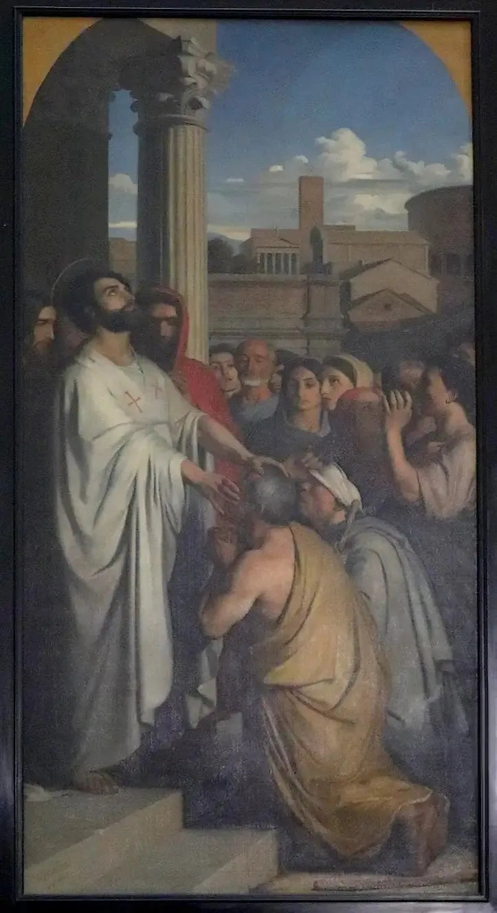 Saint Clair som helar blinda - Hippolyte Flandrin