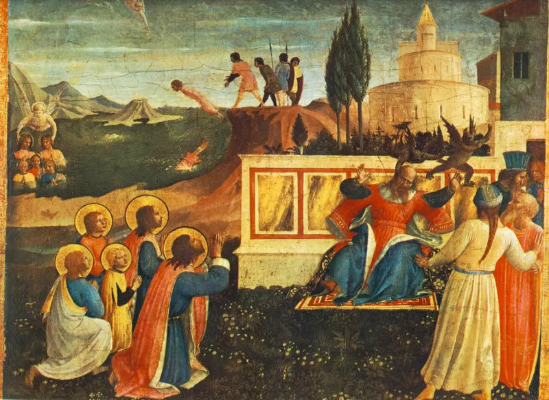Saint Côme och Saint Damien räddade - Fra Angelico
