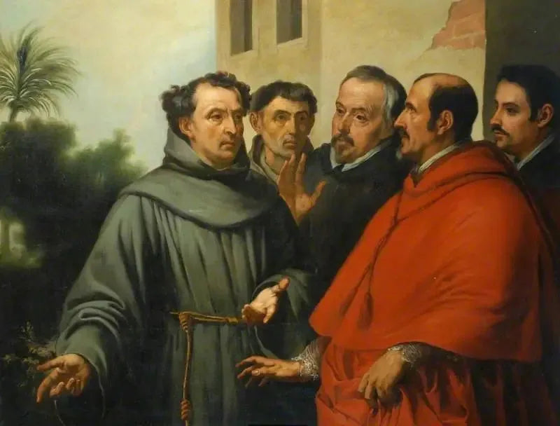 Saint Diego d'Alcalá i extas framför korset - Bartolomé Esteban Murillo