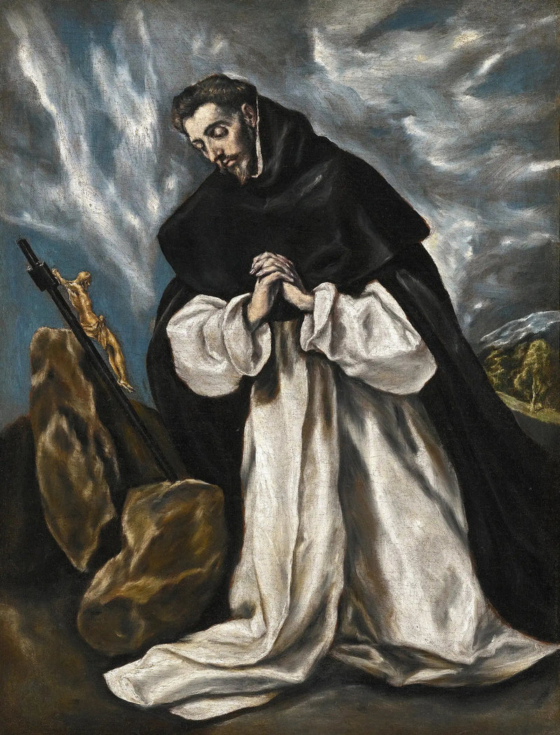 Saint Dominique i bön - El Greco