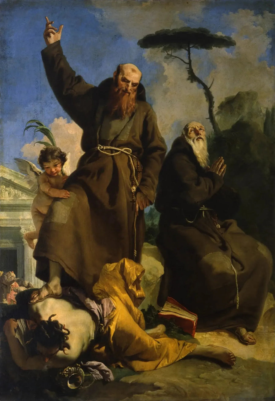 Saint Fidèle de Sigmarigen och Saint Joseph de Leonessa - Giovanni Battista Tiepolo