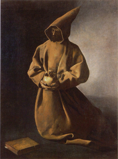 Sankt Franciskus på knä - Francisco de Zurbarán