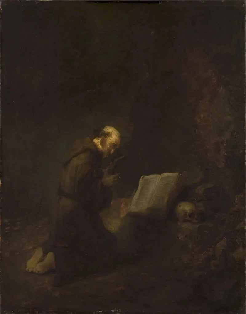 Sankt Franciskus av Assisi i bön - Rembrandt