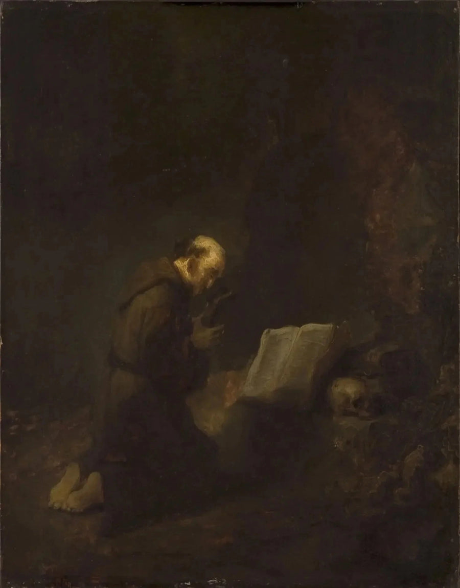 Sankt Franciskus av Assisi i bön - Rembrandt