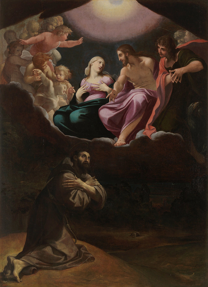 Saint François d'Assise dans la Portioncule - Ludovico Carracci