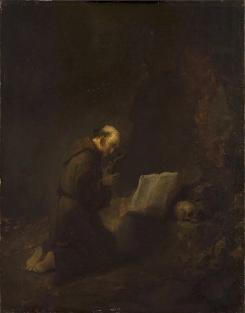 Sankt Franciskus av Assisi i bön - Rembrandt