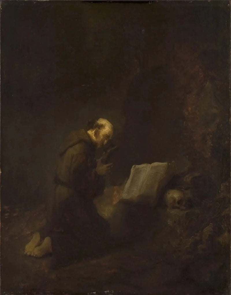 Sankt Franciskus av Assisi i bön - Rembrandt
