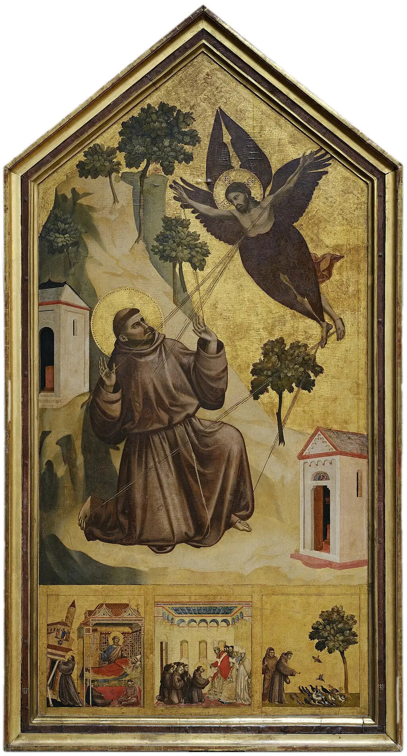 Saint François d'Assise mottar stigmata - Giotto