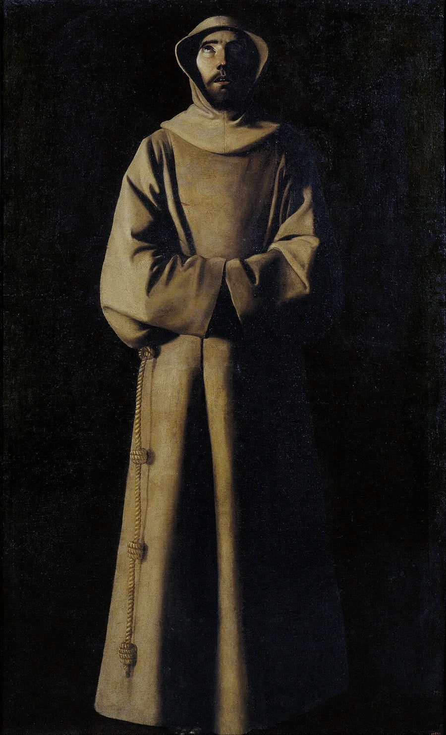 Saint François d'Assise enligt påven Nicolas V:s vision - Francisco de Zurbarán
