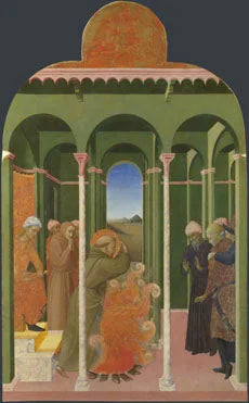 Saint François framför sultan - Stefano di Giovanni (Sassetta)