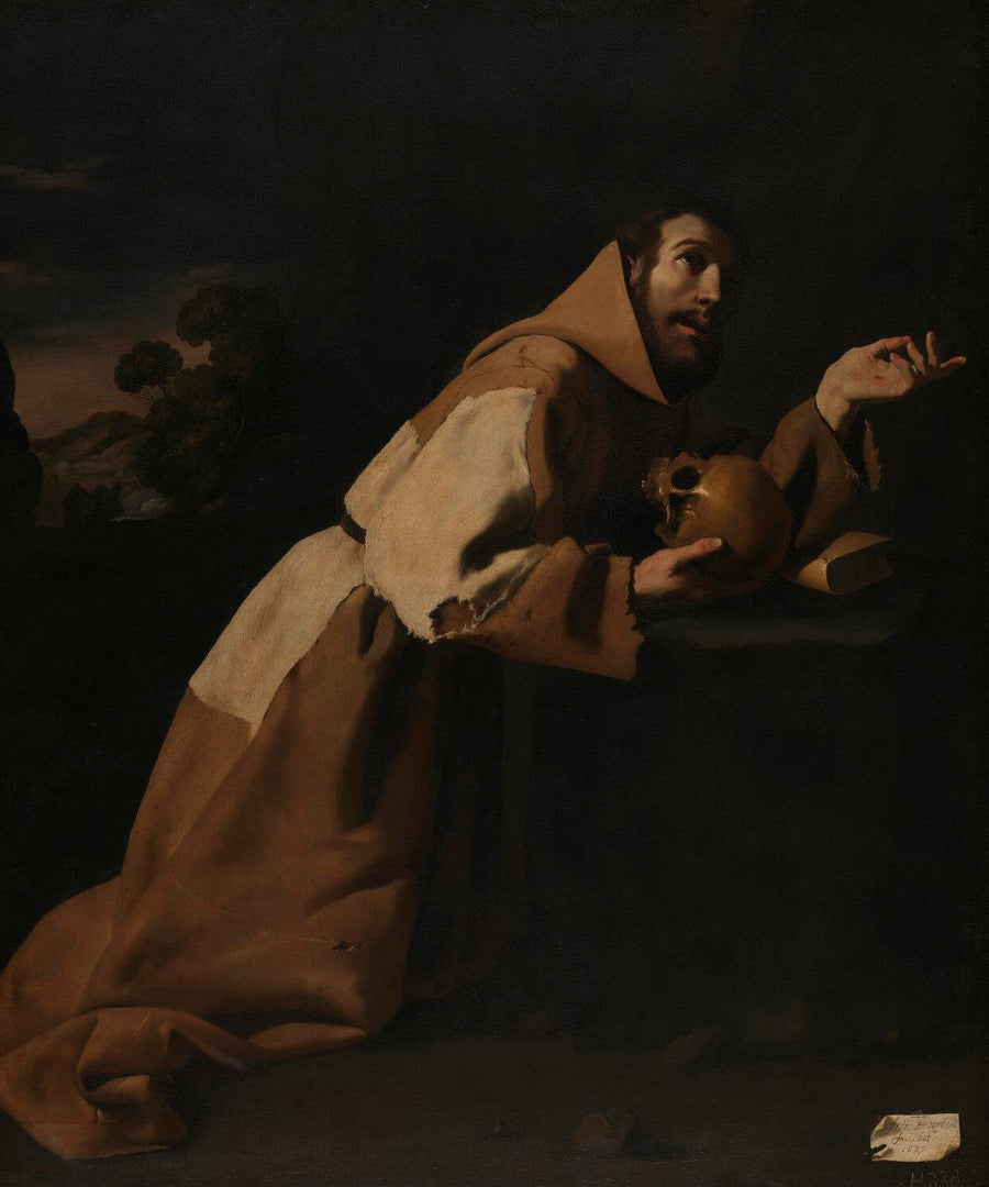 Saint François i meditation - Francisco de Zurbarán