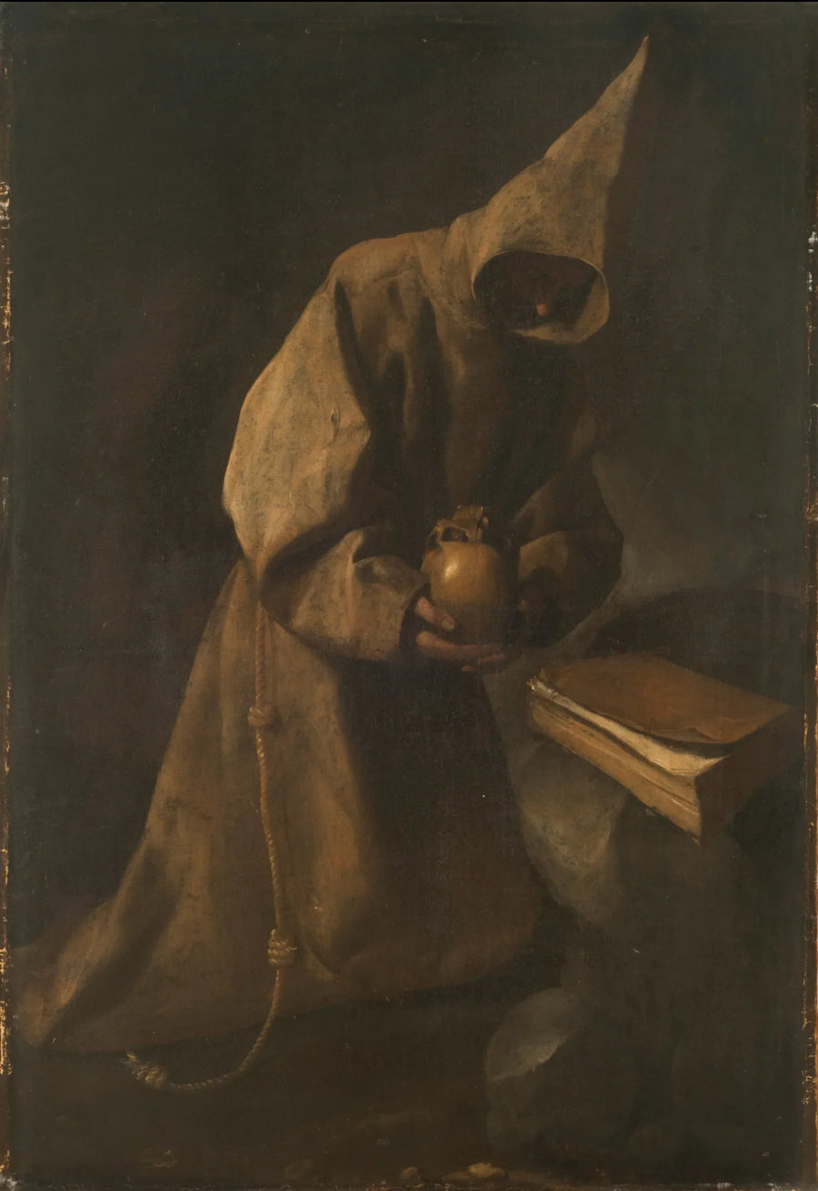 Saint François i meditation - Francisco de Zurbarán