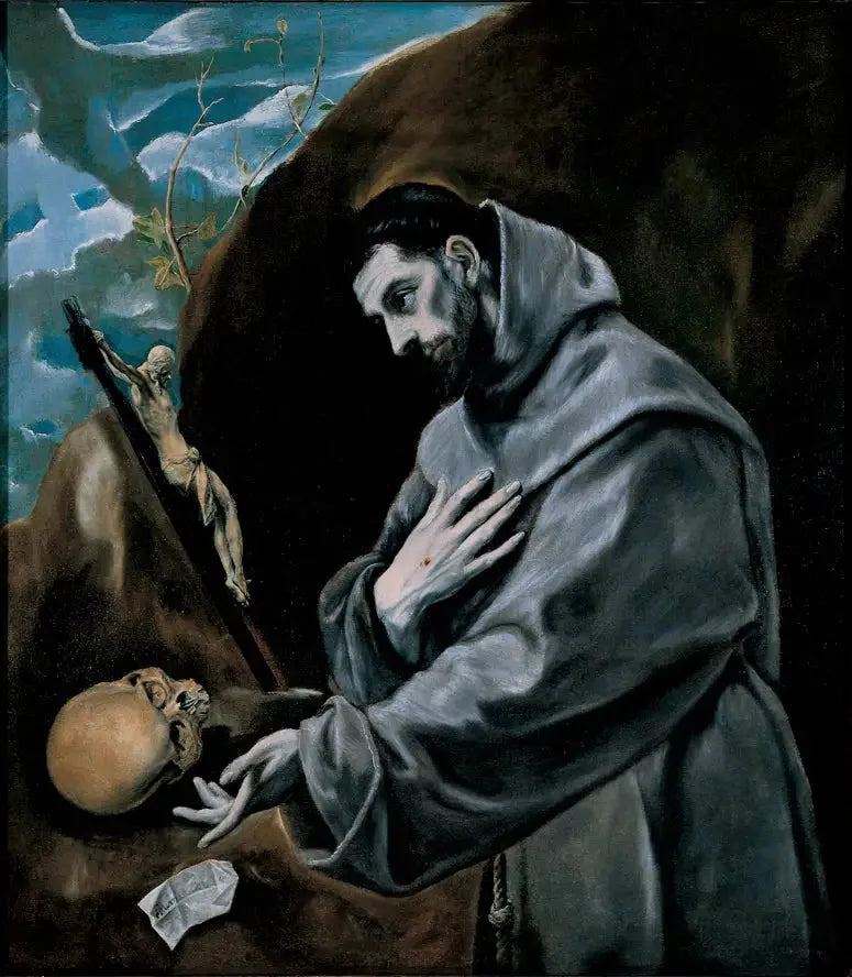 Saint François i bön - El Greco