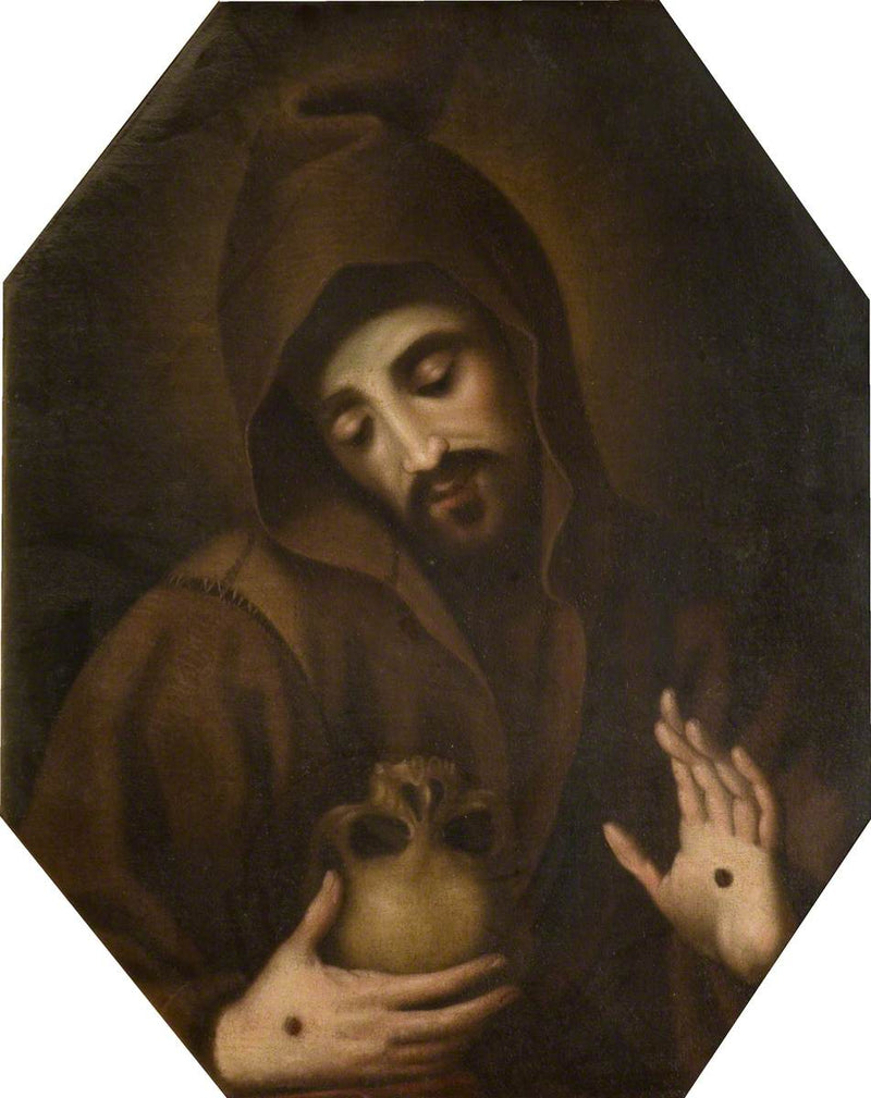 Saint François mediterar över döden - Francisco Ribalta