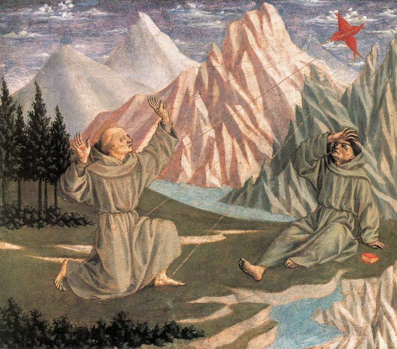 Sankt Franciskus mottar stigmata - Domenico Veneziano