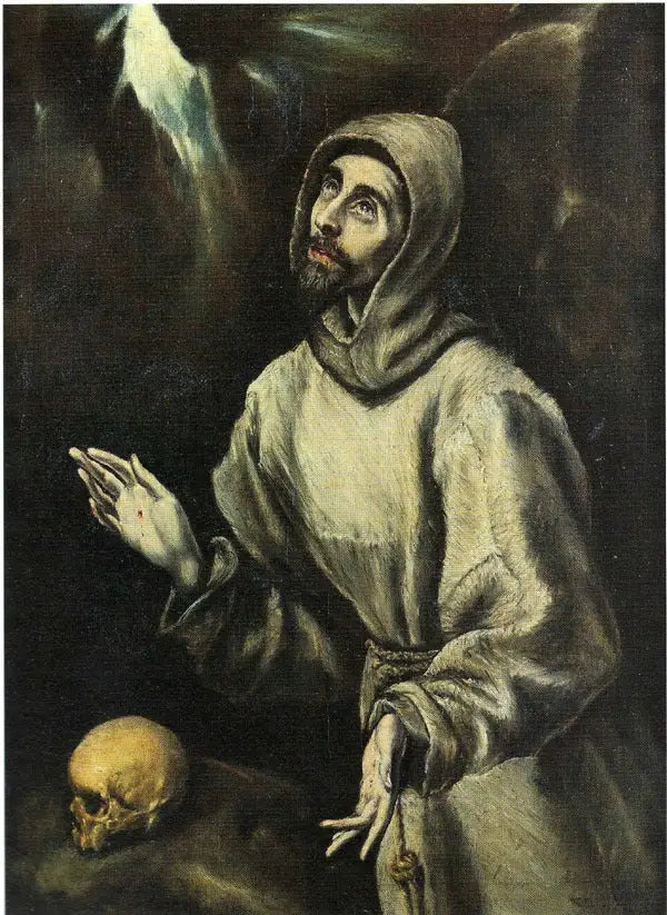 Saint François mottar stigmatiska sår - El Greco