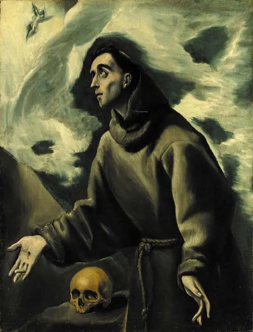 Saint François mottar stigmatiska sår - El Greco